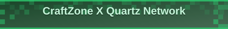 CraftZone X Quartz Network banner